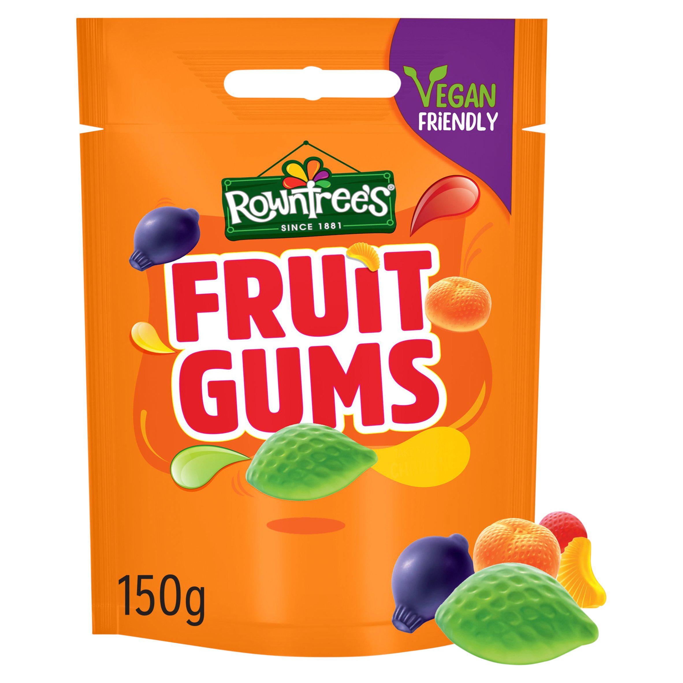 Rowntree's Fruit Gums sharing bag 150g - British product