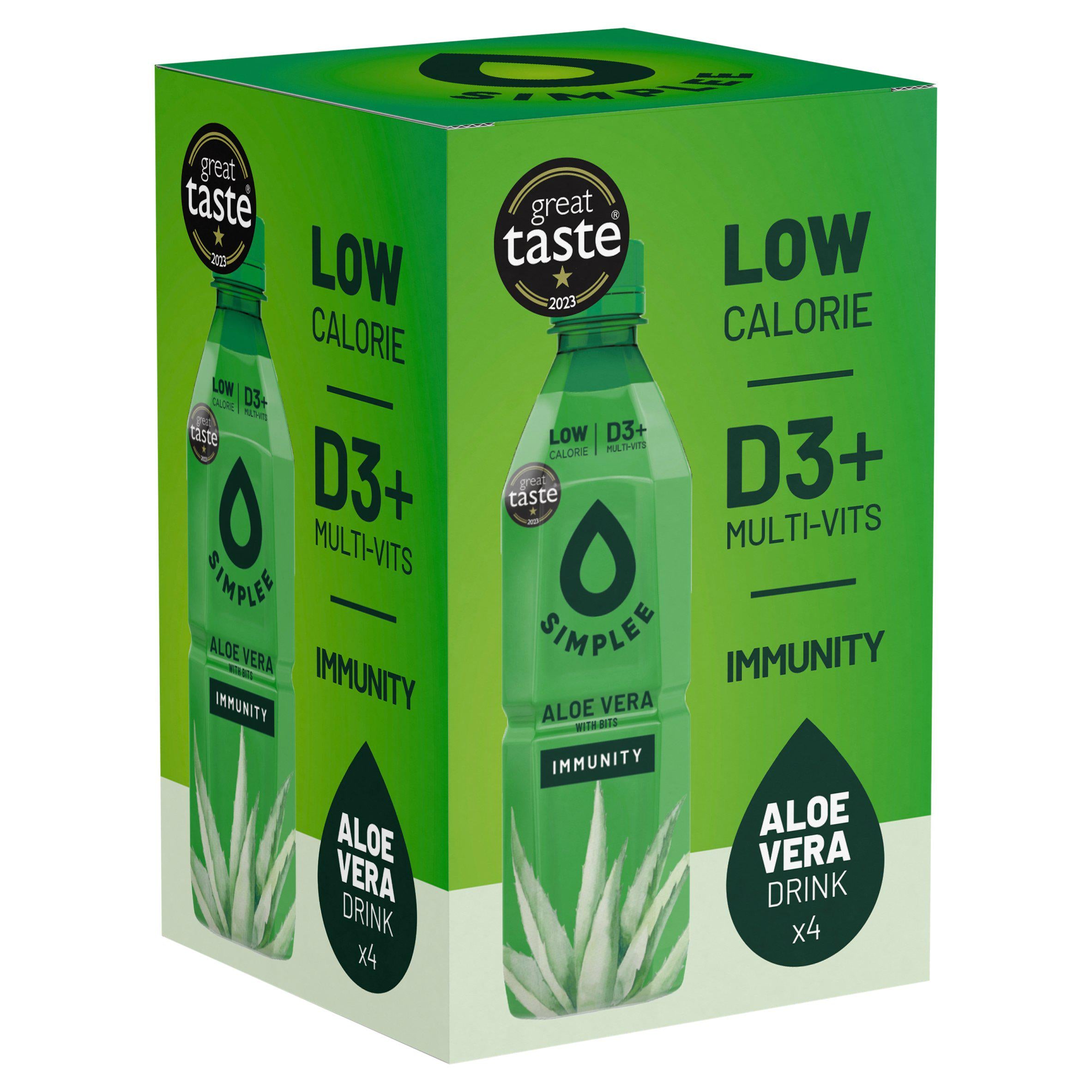 Simplee Aloe Vera Drink with pulp 4x500ml - British product