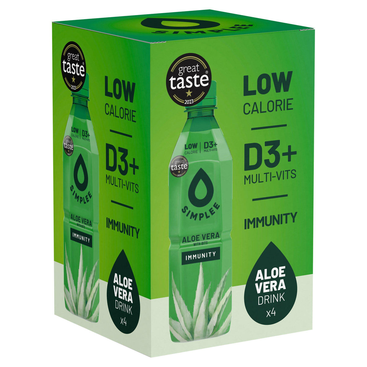 Simplee Aloe Vera Drink with pulp 4x500ml - British product