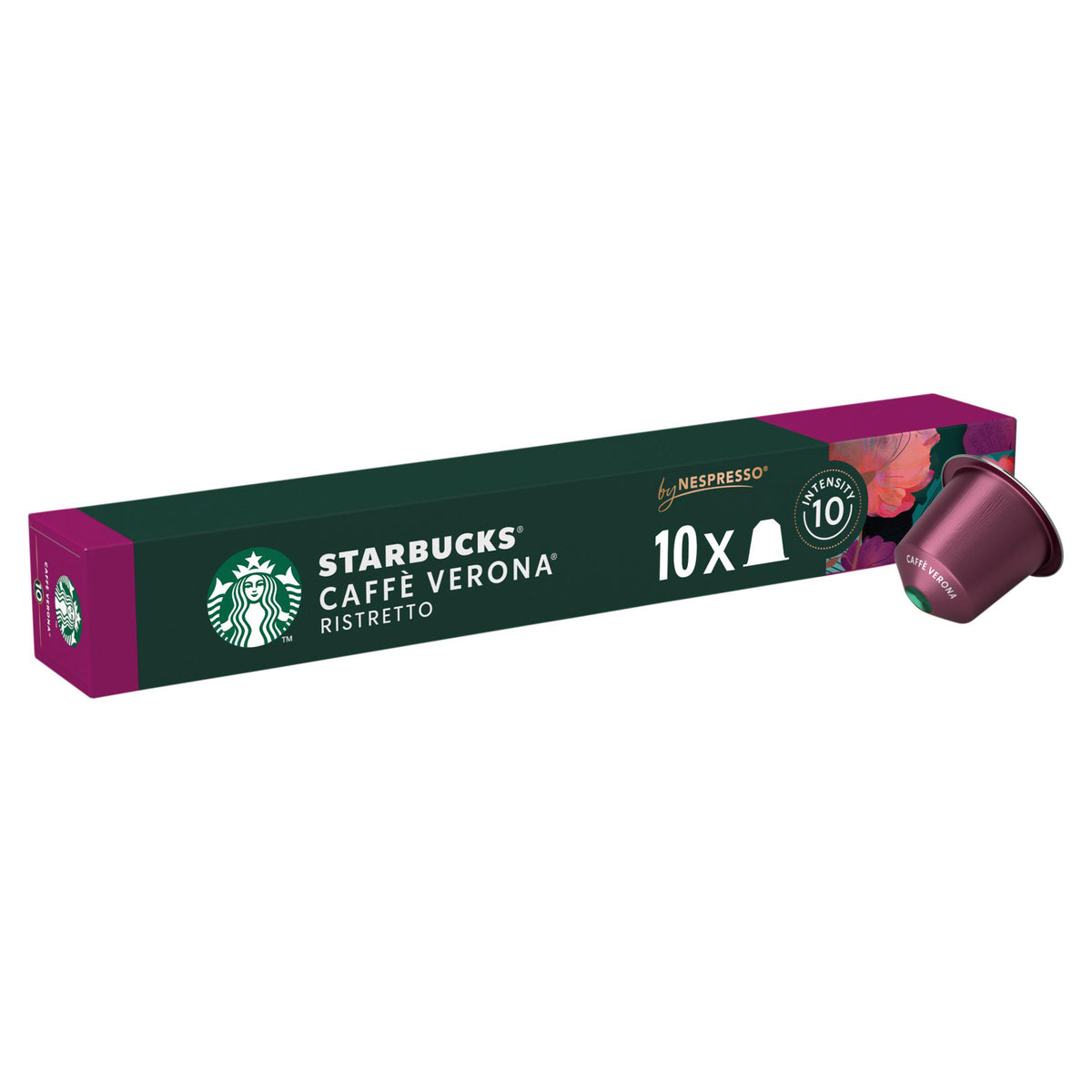 Starbucks Nespresso Caffe Verona dark roast pods 10 - British product