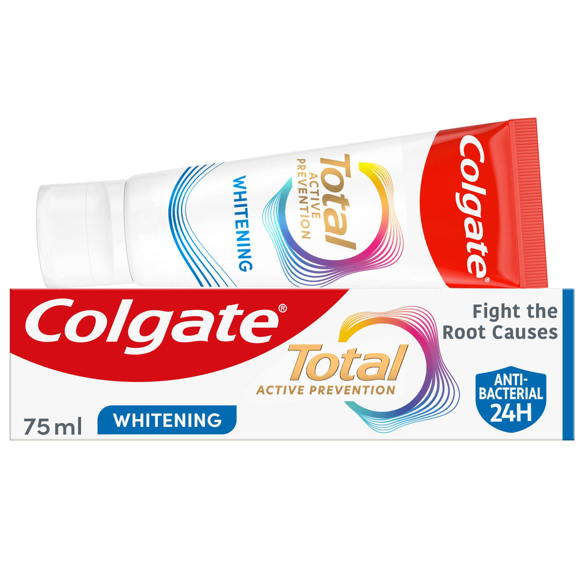 Colgate Total Active Prevention teeth whitening toothpaste 75ml, UK version