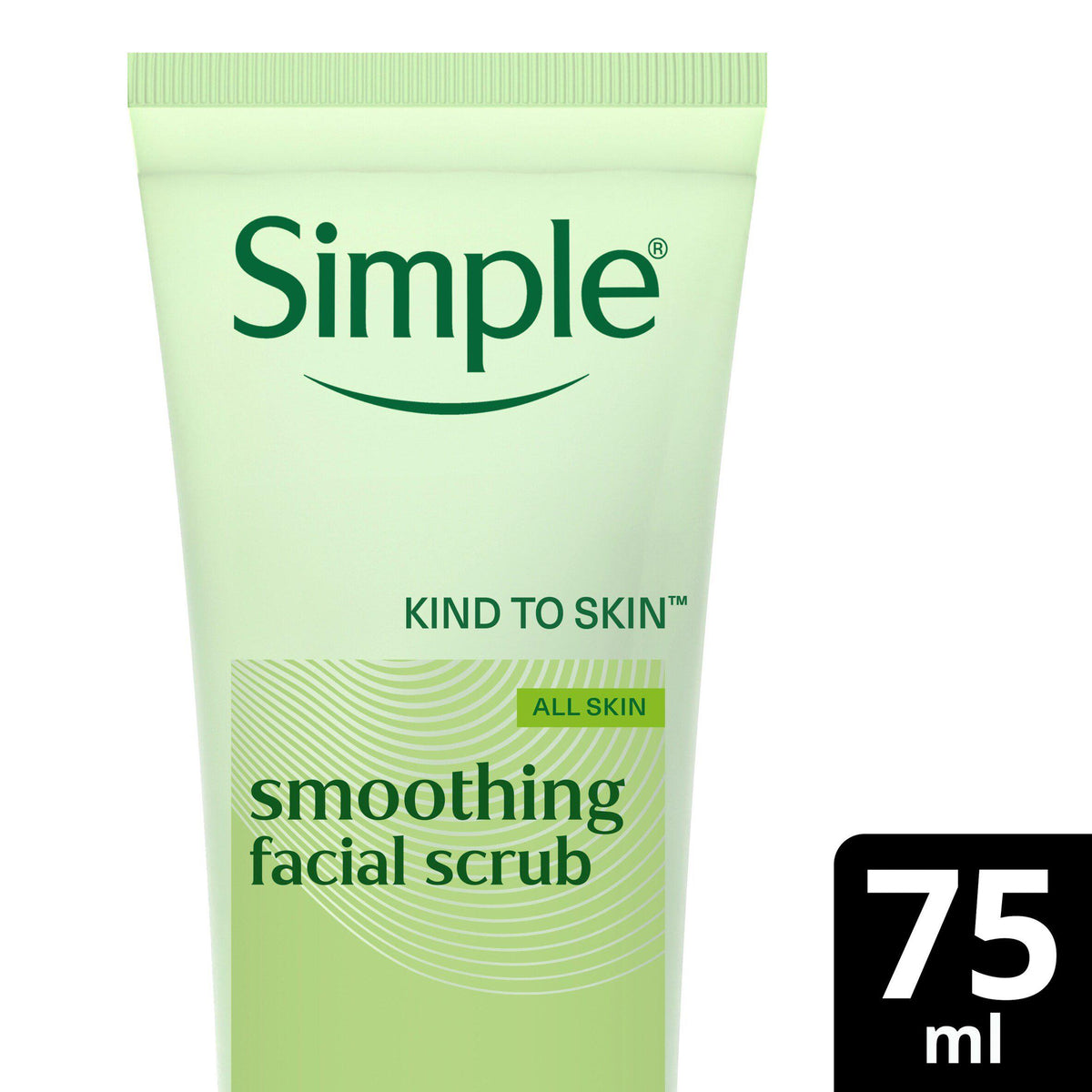 Simple smoothing facial scrub 75ml, imported from the UK