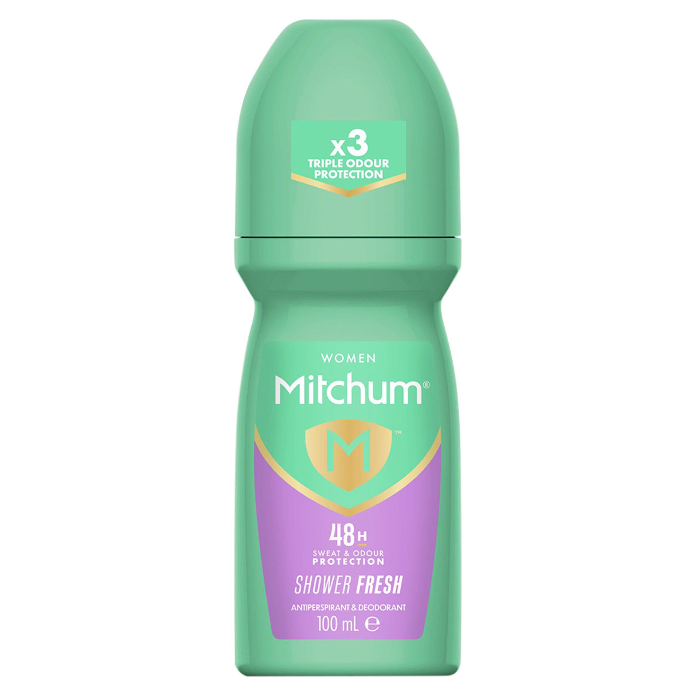 Mitchum Shower Fresh roll-on antiperspirant 100ml, imported from the UK