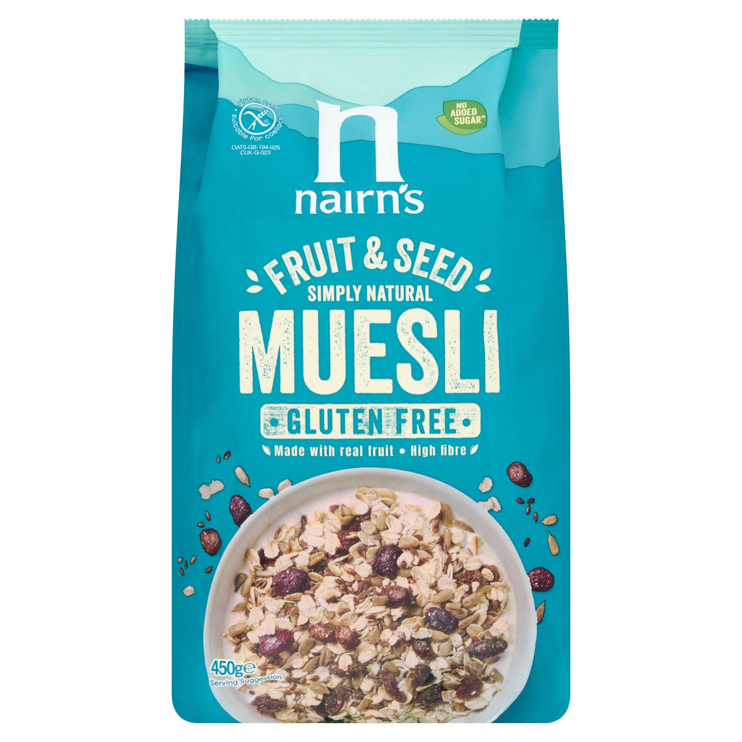 Nairn's gluten free oat muesli 450g, imported from the UK
