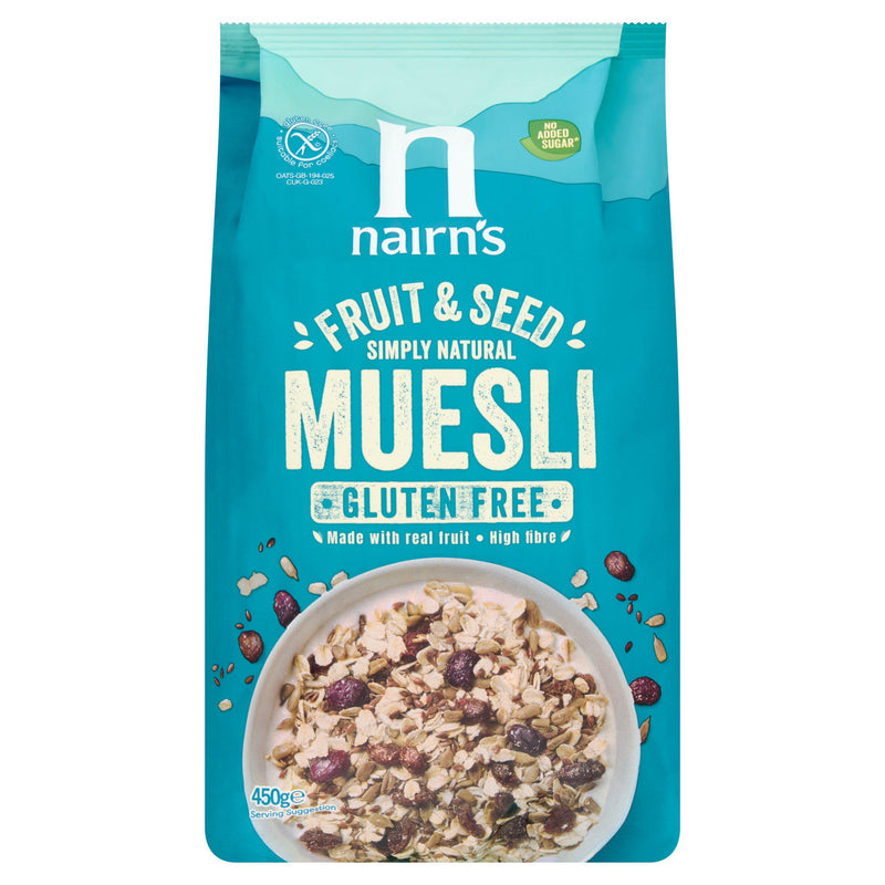 Nairn's gluten free oat muesli 450g, imported from the UK