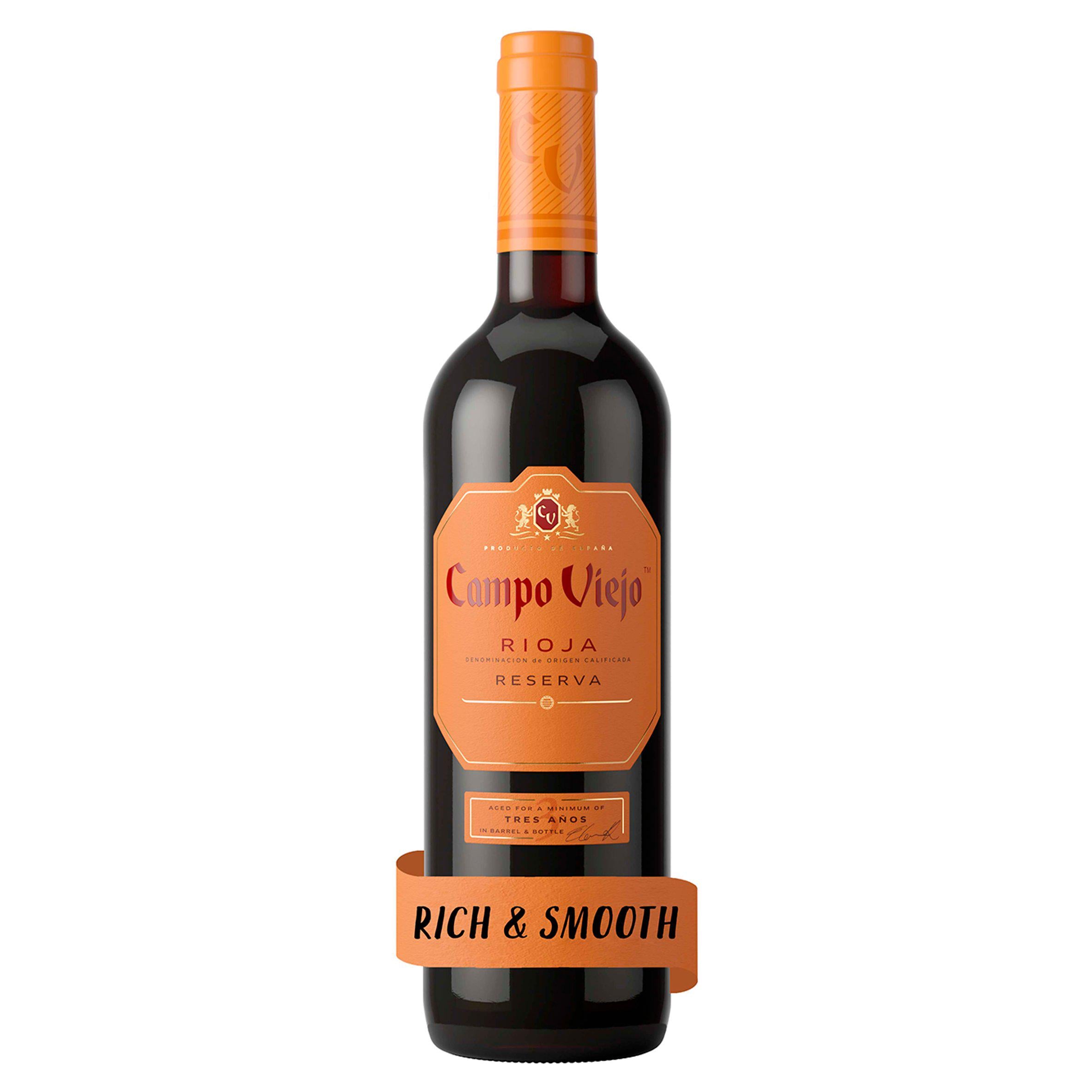 Campo Viejo Rioja Reserva red wine 75cl, imported from the UK