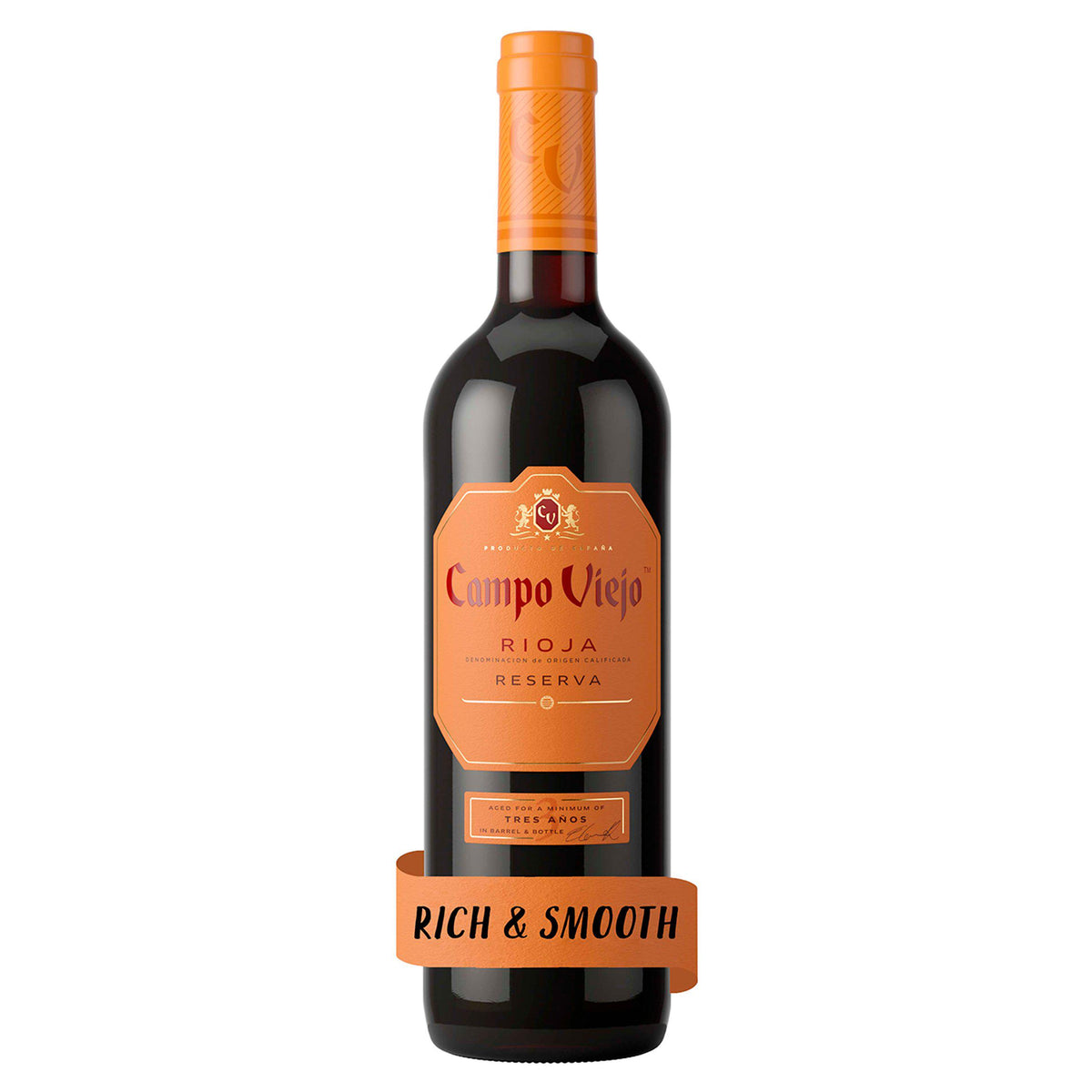 Campo Viejo Rioja Reserva red wine 75cl, imported from the UK