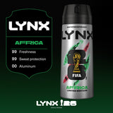 Lynx antiperspirant deodorant Africa 72h 150ml - British product