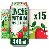 Inch's medium apple cider multipack 15 x 440ml (British brand)