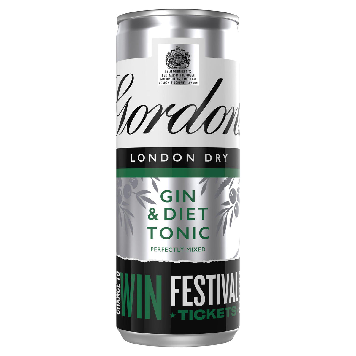 Gordon's ready to drink gin and tonic 250ml, imported from the UK