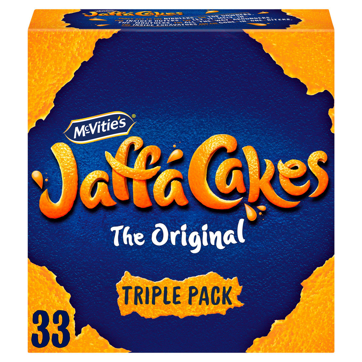 McVitie's Jaffa Cakes Original triple pack 33, imported from the UK