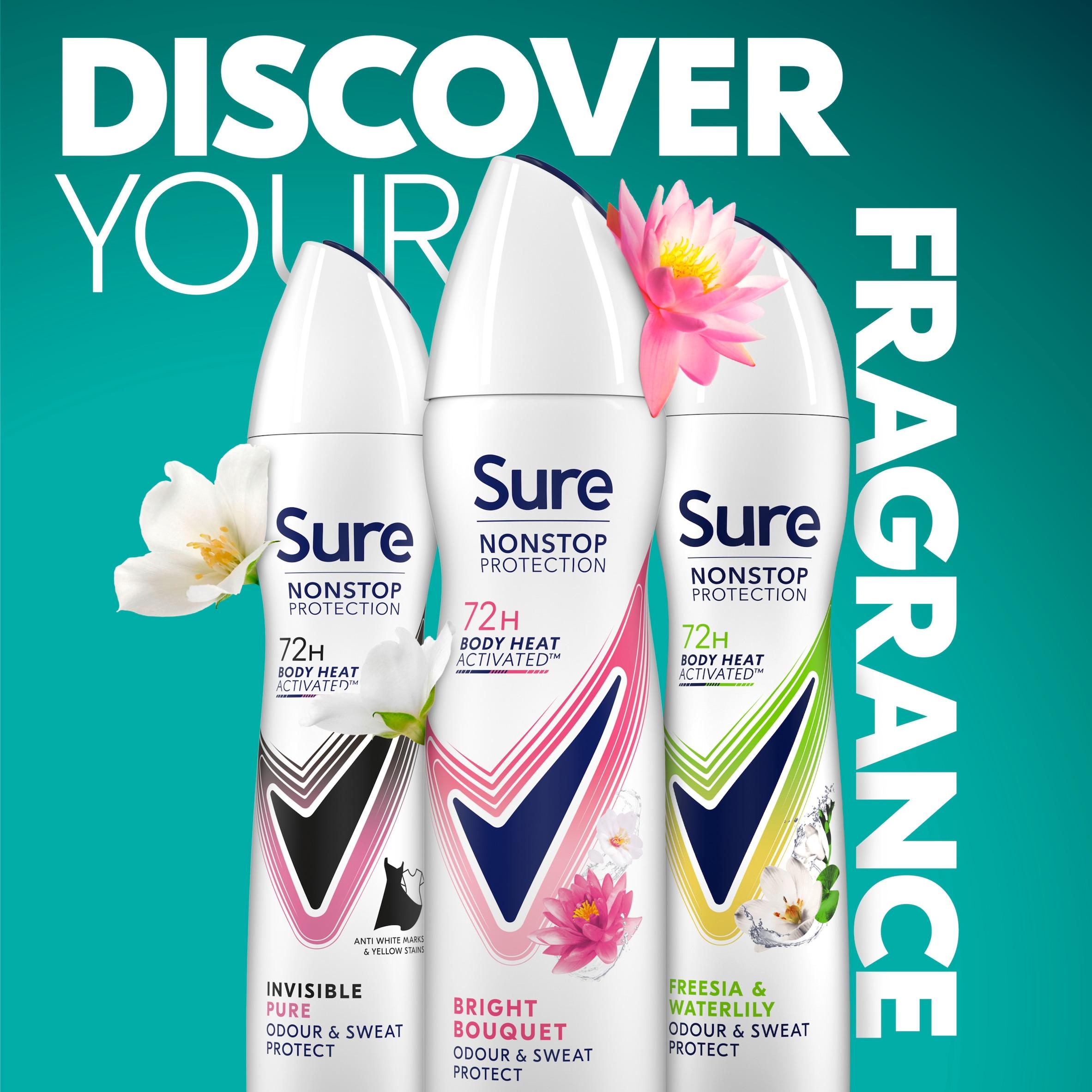 Sure antiperspirant deodorant Bright Bouquet 150ml - British product