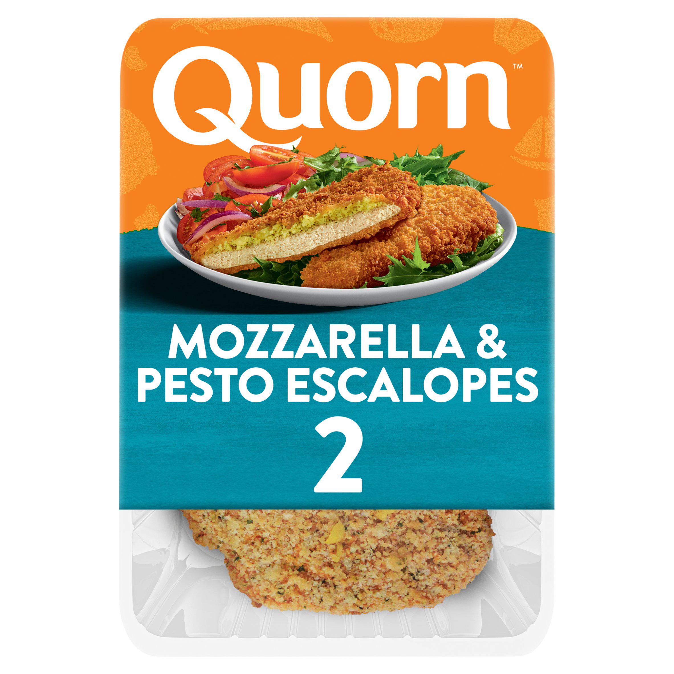 Quorn Vegetarian Mozzarella Pesto Escalope 240g, imported from the UK