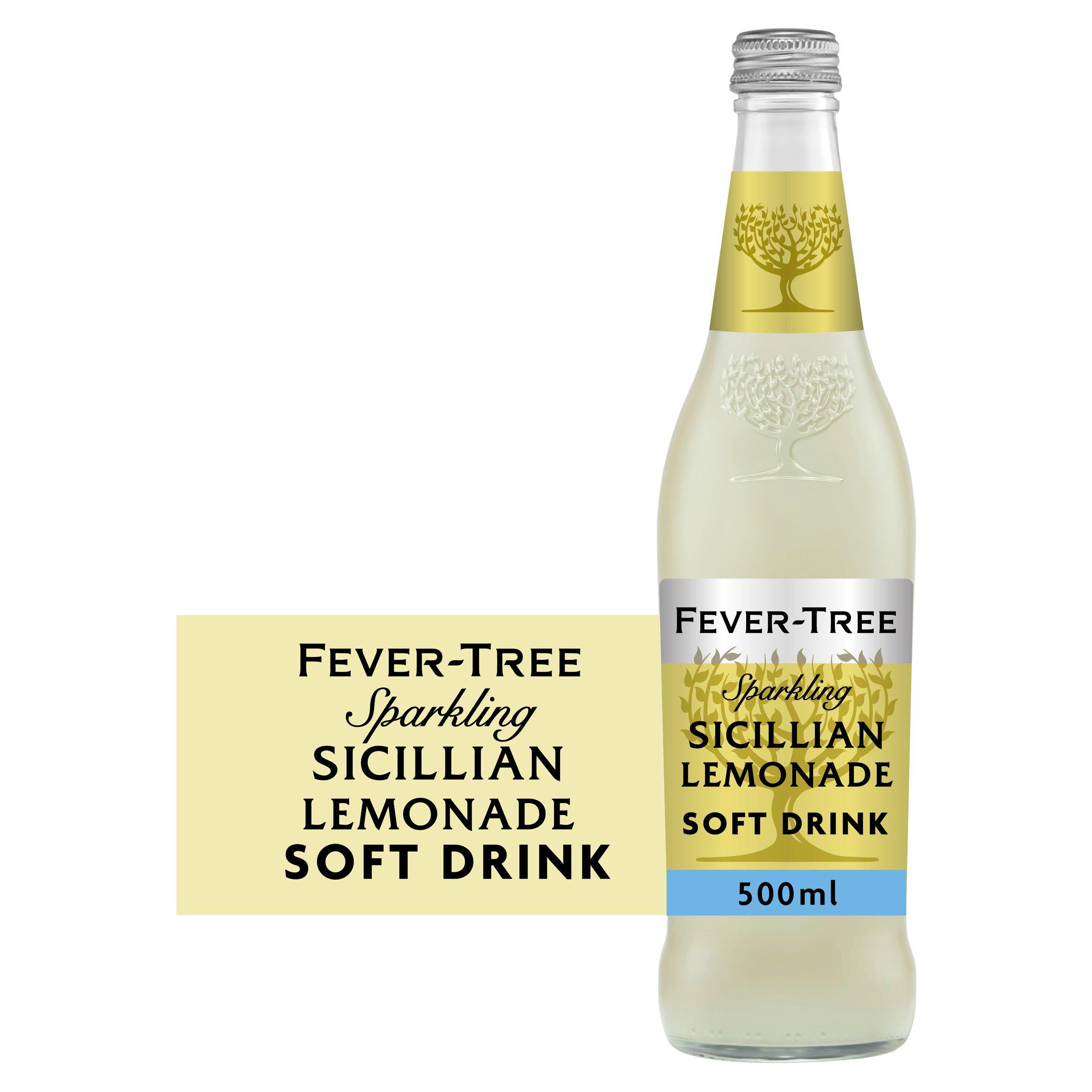 Fever-Tree sparkling Sicilian lemonade 500ml, UK version