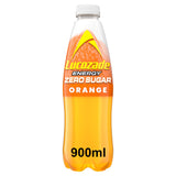 Lucozade energy drink Zero Sugar Orange 900ml, imported from the UK