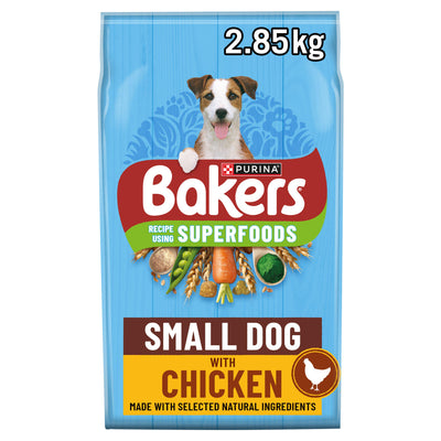Sainsburys Bakers Small Dog Chicken Dry Dog Food 2.85kg- Buy online at McGrocer