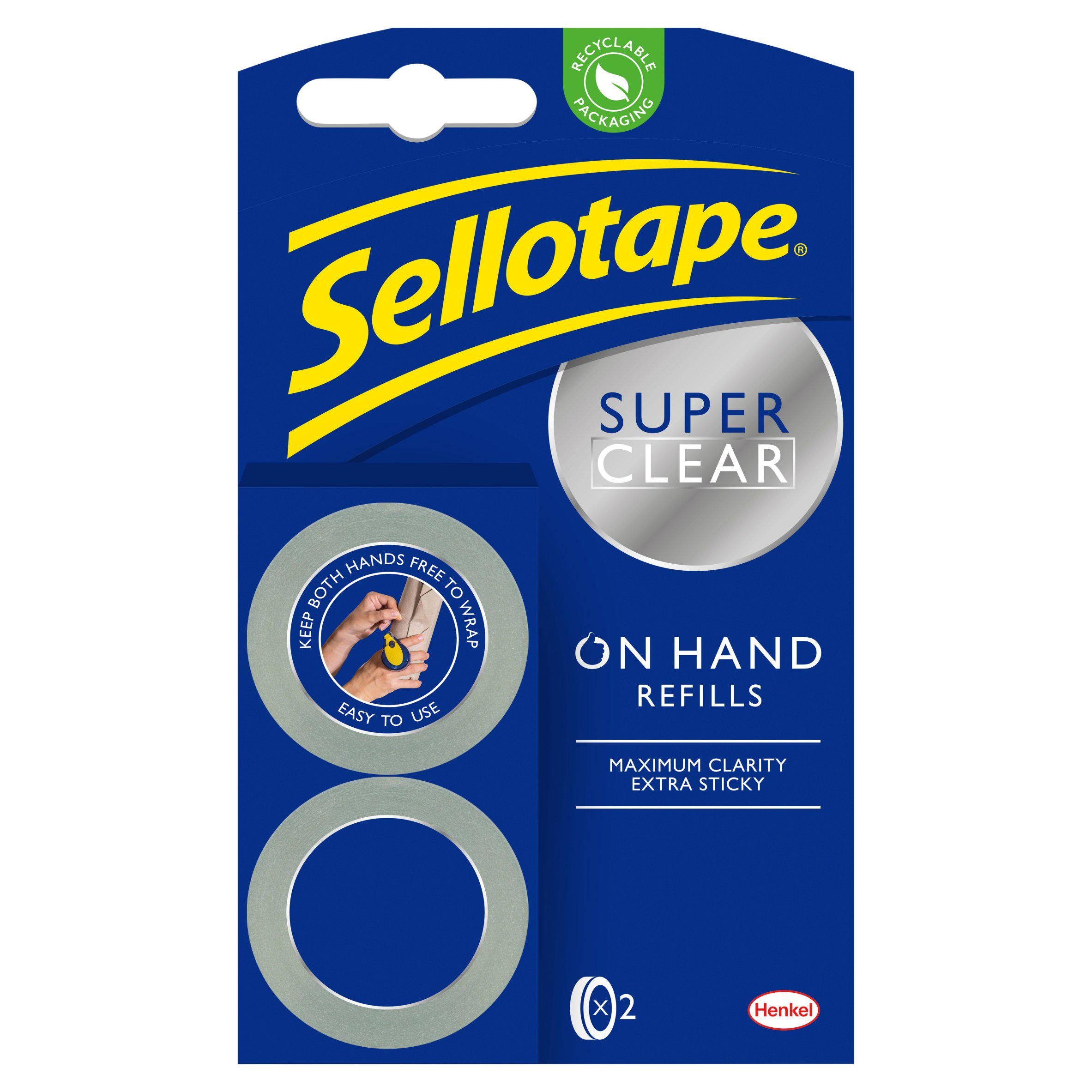 Sellotape hand dispenser refills 18mm x 15m (British brand)