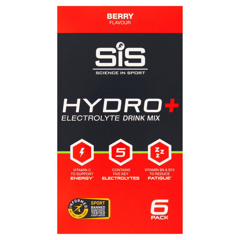 Science in Sport electrolyte drink mix berry flavour 6 x 4.5g, UK version