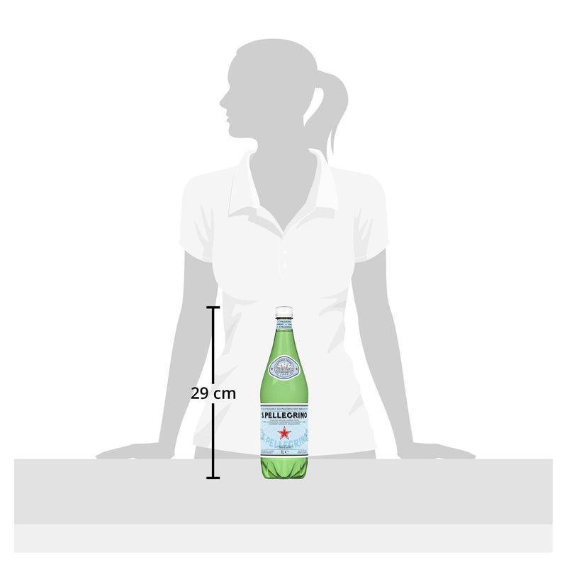 San Pellegrino sparkling mineral water 1L British product