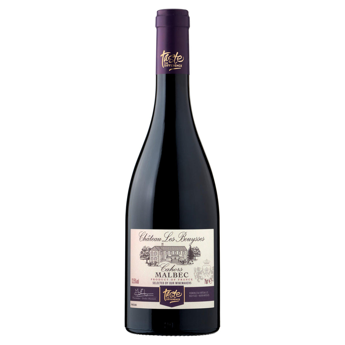 Sainsbury's Taste the Difference Cahors red wine 75cl (British brand)