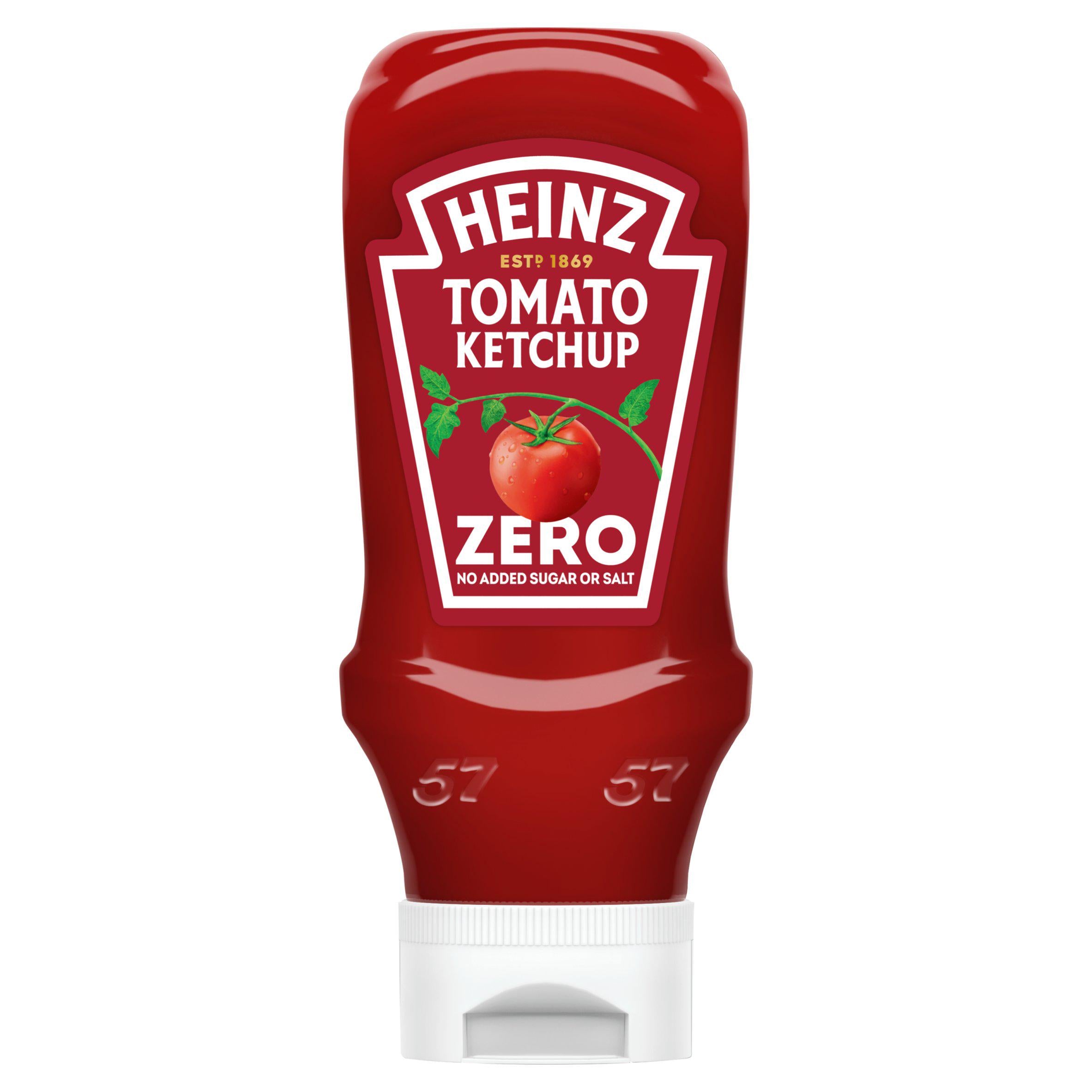 Heinz Tomato Ketchup zero added sugar and salt 800ml (British brand)