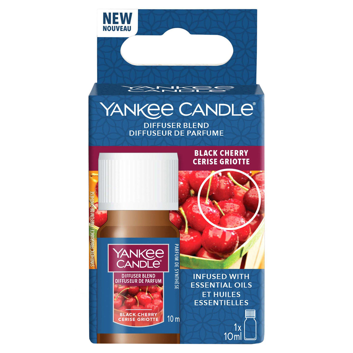 Yankee Candle Black Cherry aroma oil refill 10ml (British brand)