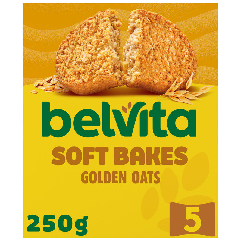 Belvita cereal snack bars Golden Oats multipack 5x50g (British brand)