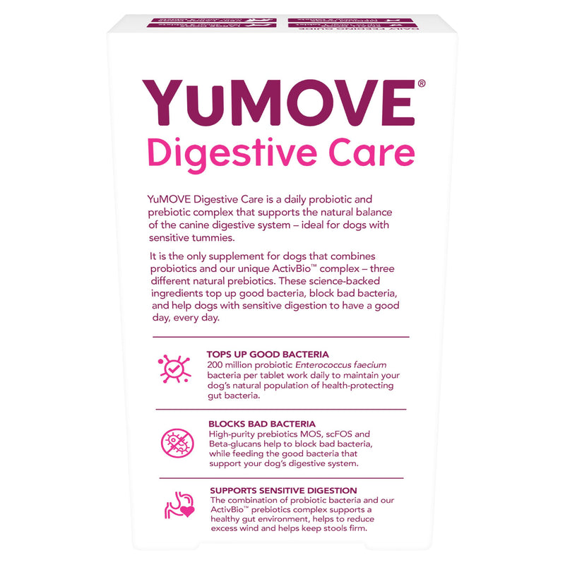 YuMove Digestive Care dog supplement tablets x60 (British brand)