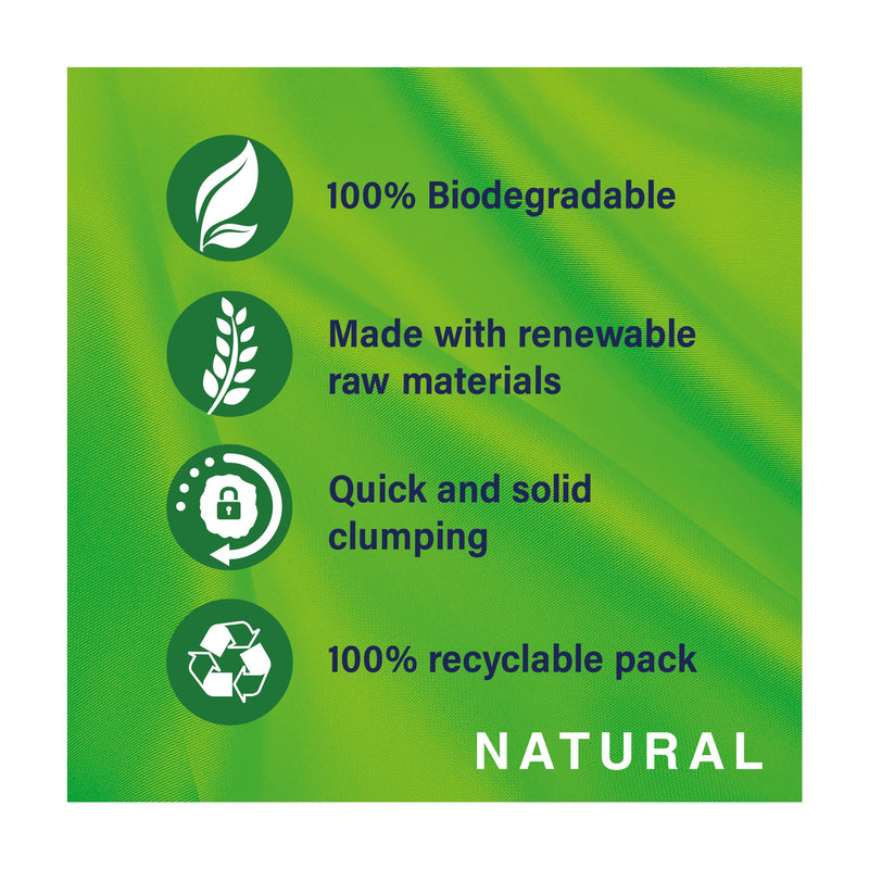 Catsan Natural Clumping Cat Litter 8L - British product