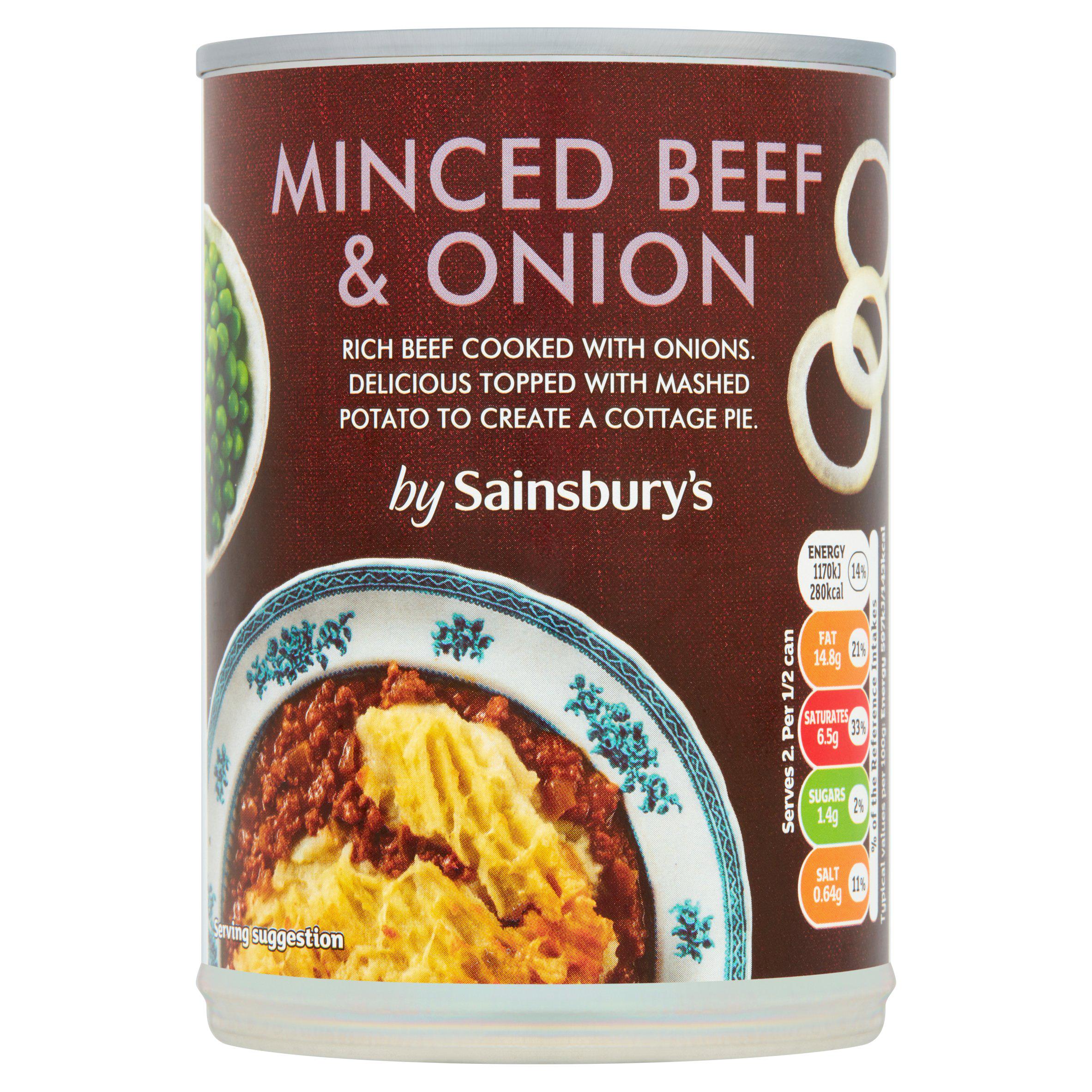 Sainsbury's Minced Beef & Onion 392g GOODS Sainsburys   