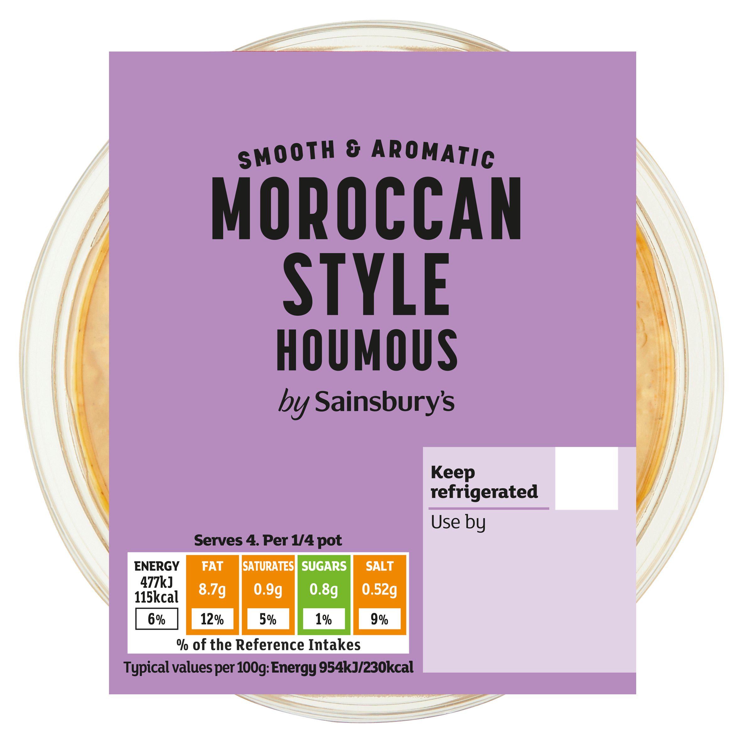Sainsbury's Moroccan houmous 200g - British product