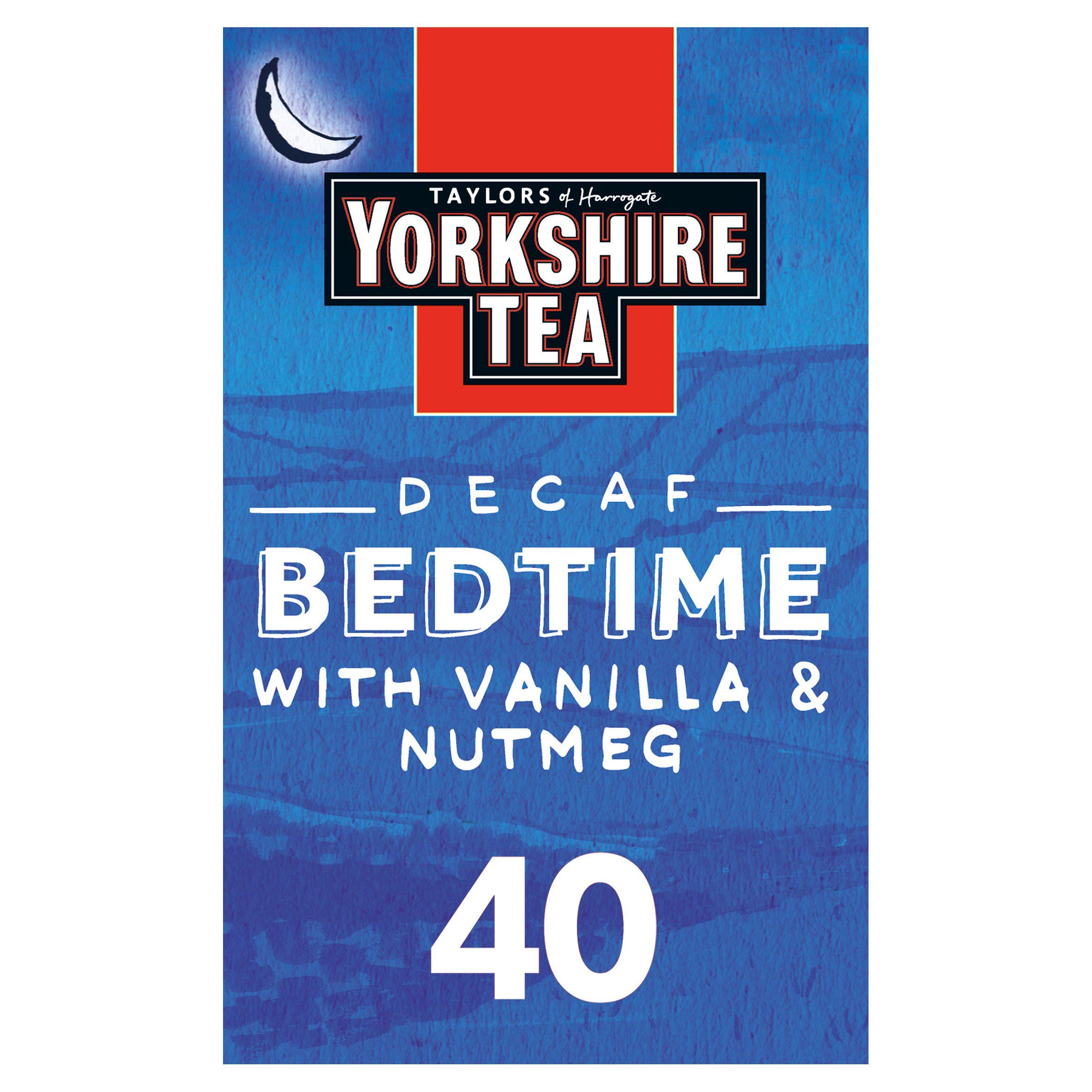 Taylors of Harrogate Yorkshire Tea Decaf Bedtime Brew 40x100g, imported from the UK