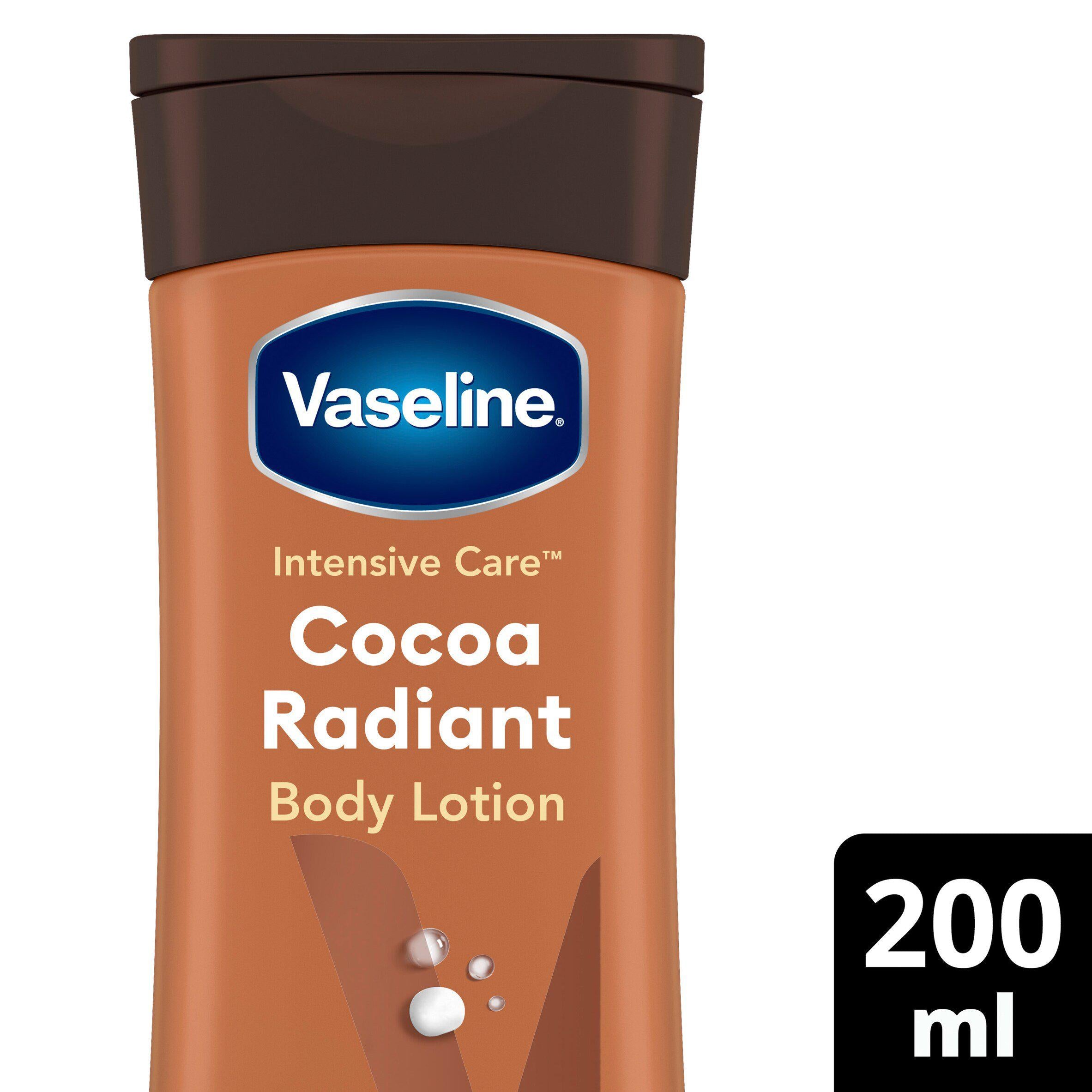 Vaseline Intensive Care Cocoa Radiant Body Lotion 200ml (British brand)