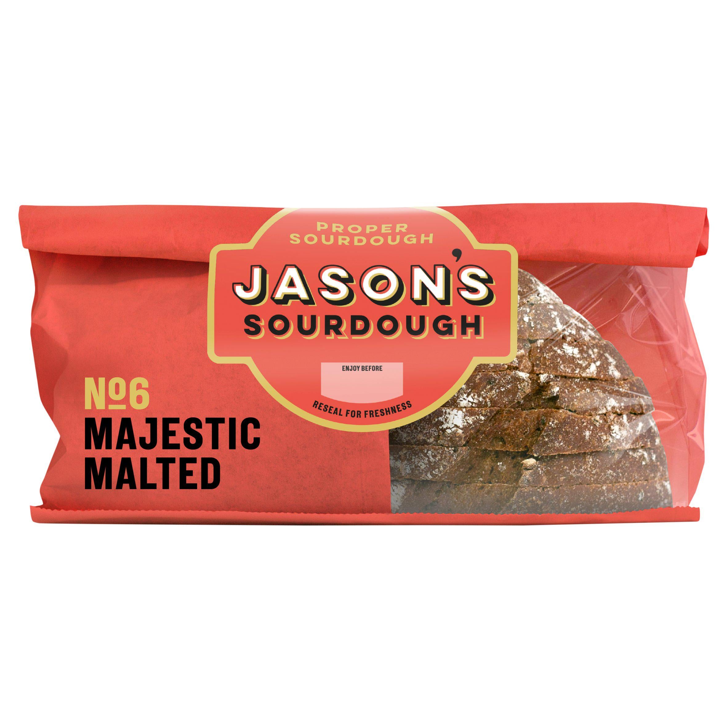 Jason's Recipe malted sourdough bread 450g - British product