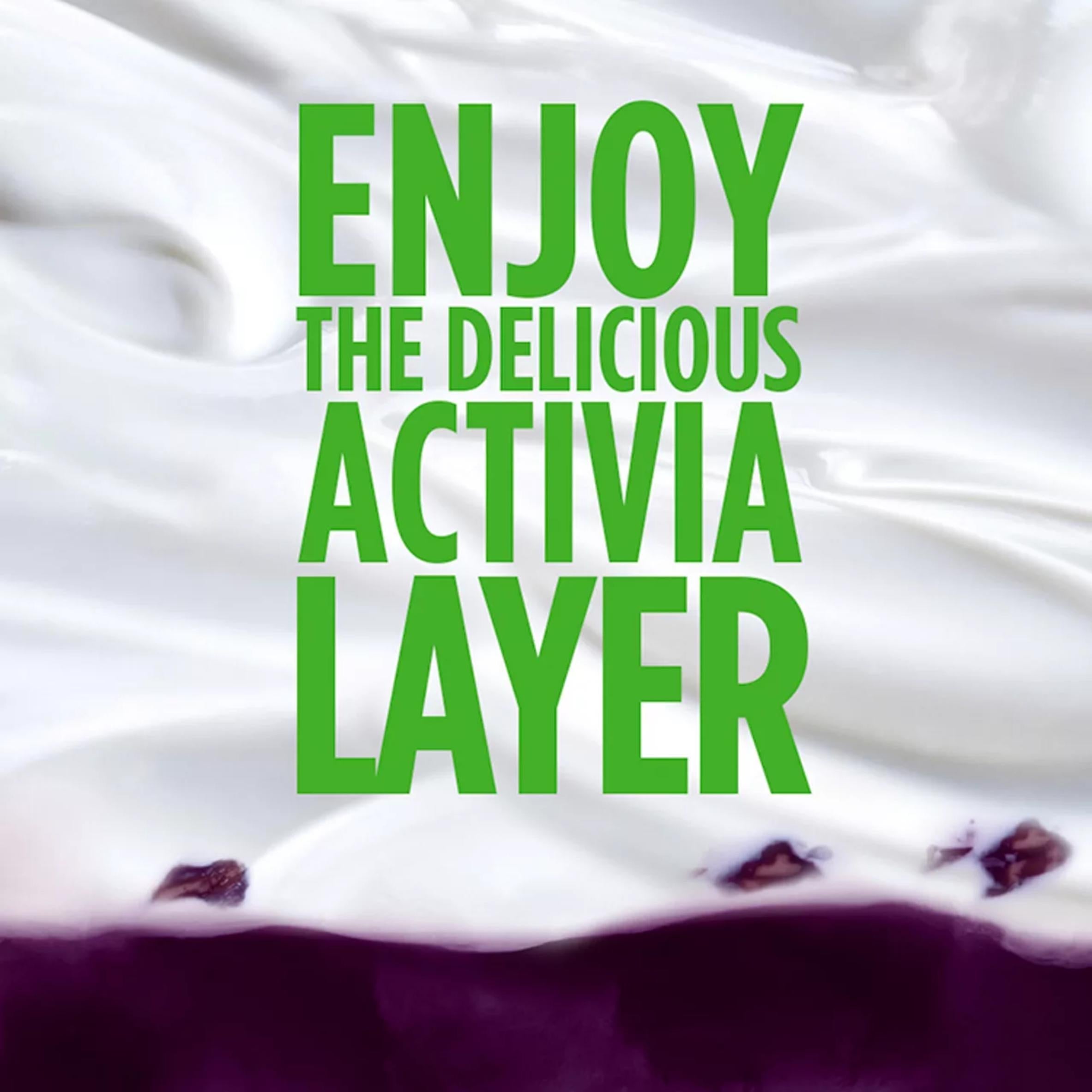 Activia Blueberry Acai yogurt multipack 4x120g, imported from the UK