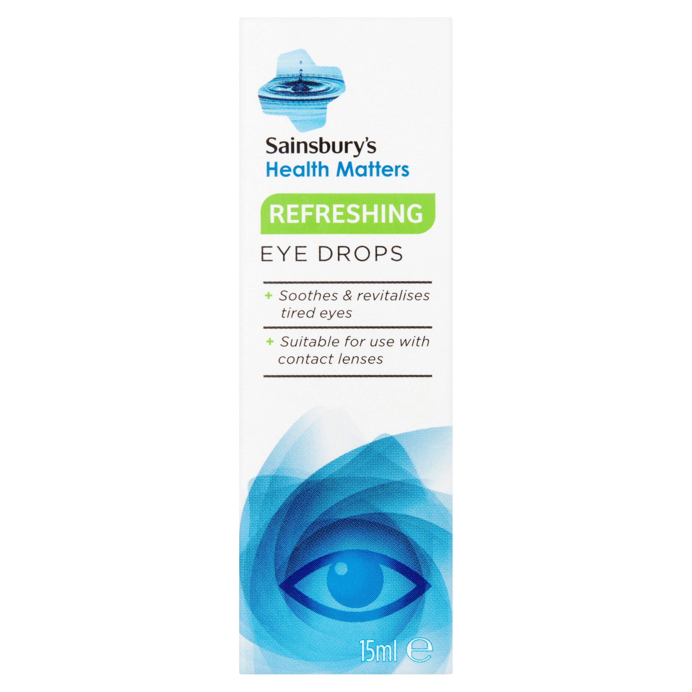 Sainsbury's Refreshing eye drops 15ml - British product