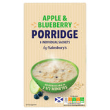 Sainsbury's apple blueberry porridge sachets 288g - British product