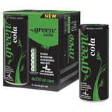 Green Cola low-calorie cola 4 cans 330ml, imported from the UK