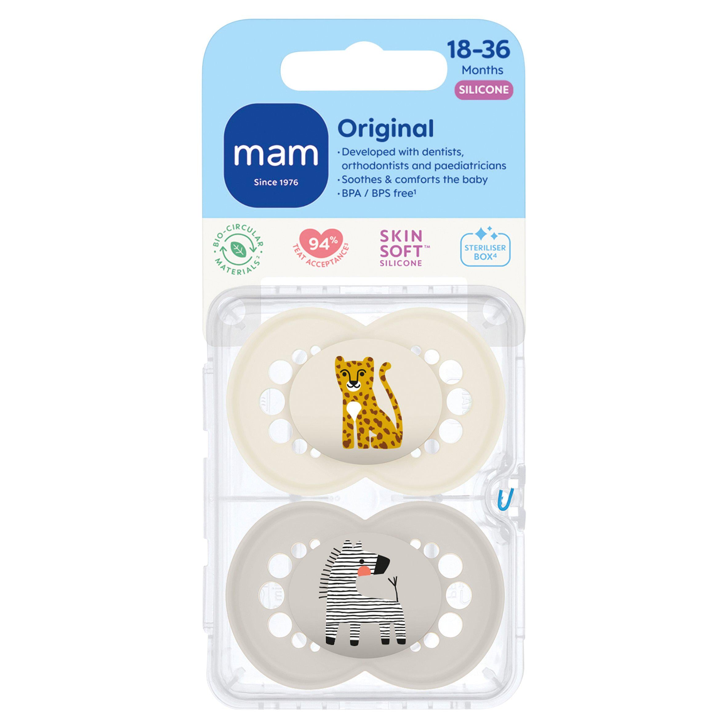 MAM Original Soother 18-36 months pack of two, UK version