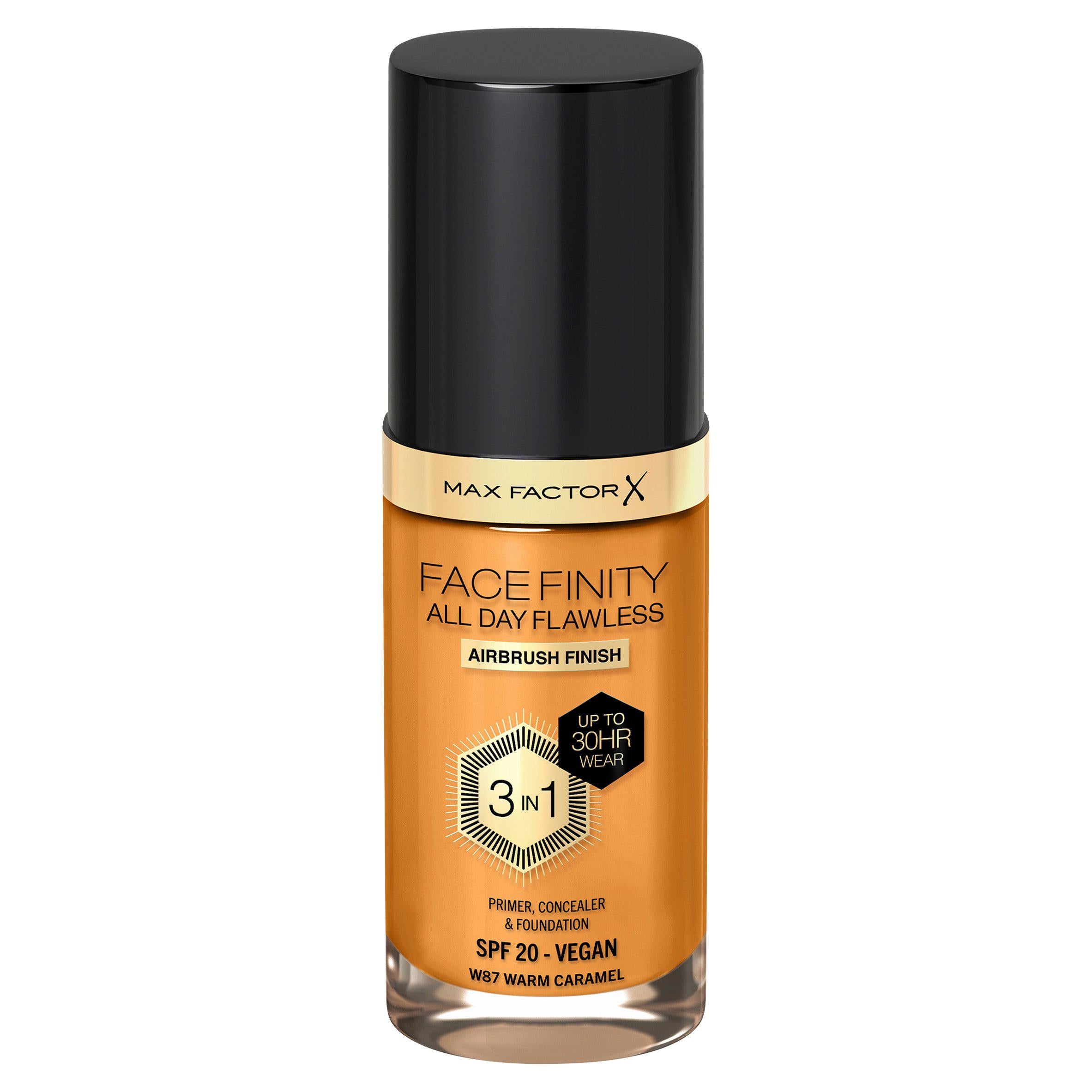 Max Factor foundation 87 Warm Caramel 30ml, UK version