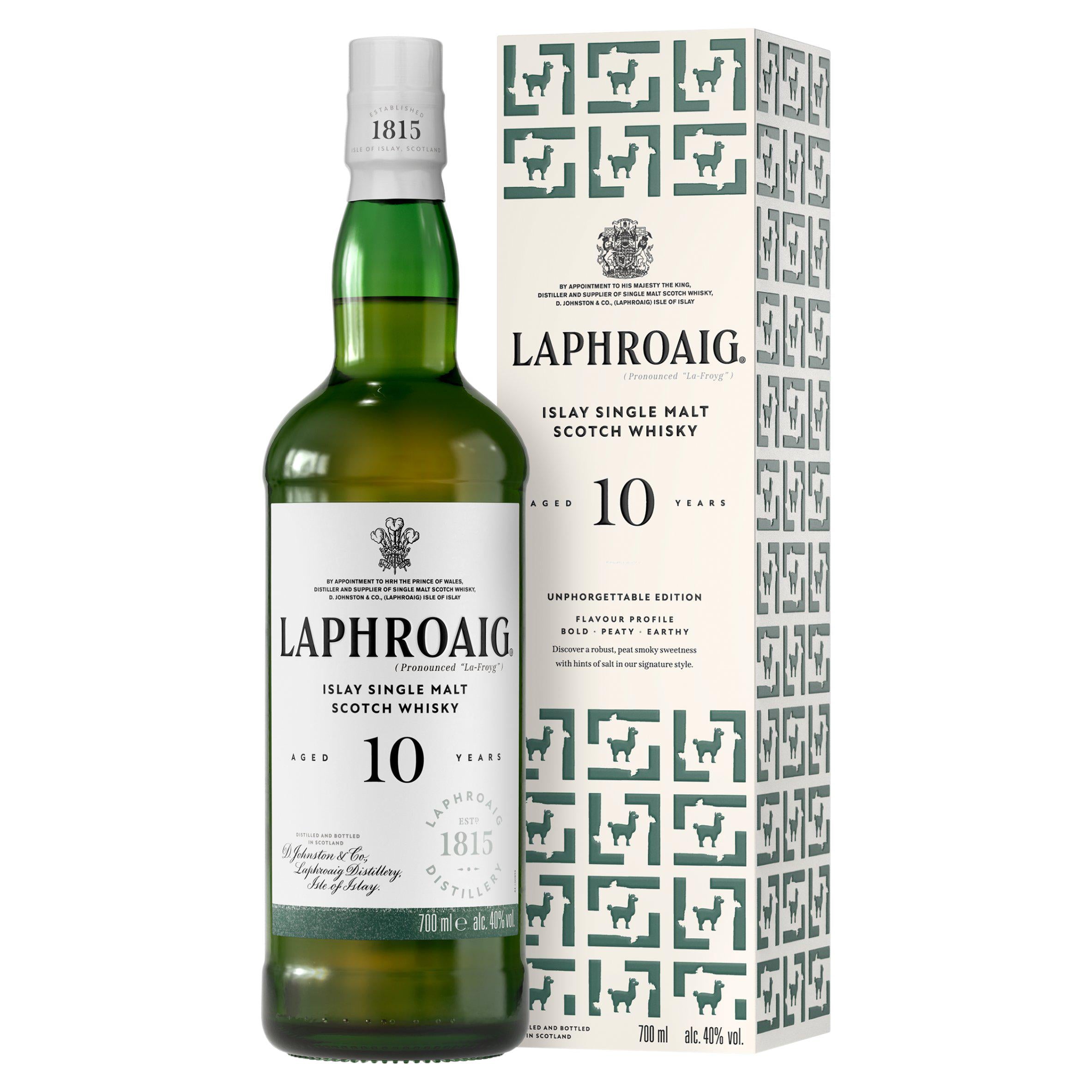 Laphroaig single malt Scotch whisky 10 Year Old 70cl, imported from the UK