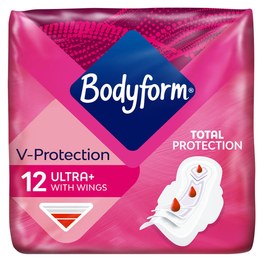 Bodyform Cour V Ultra Normal Sanitary Towels Wings x12 GOODS Sainsburys   