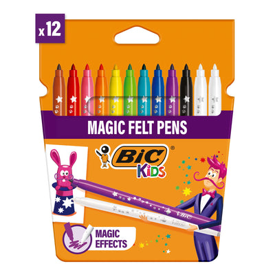 Sainsburys Bic Kids Colour & Erase Magic Felt Pens - Pack of 12- Buy online at McGrocer