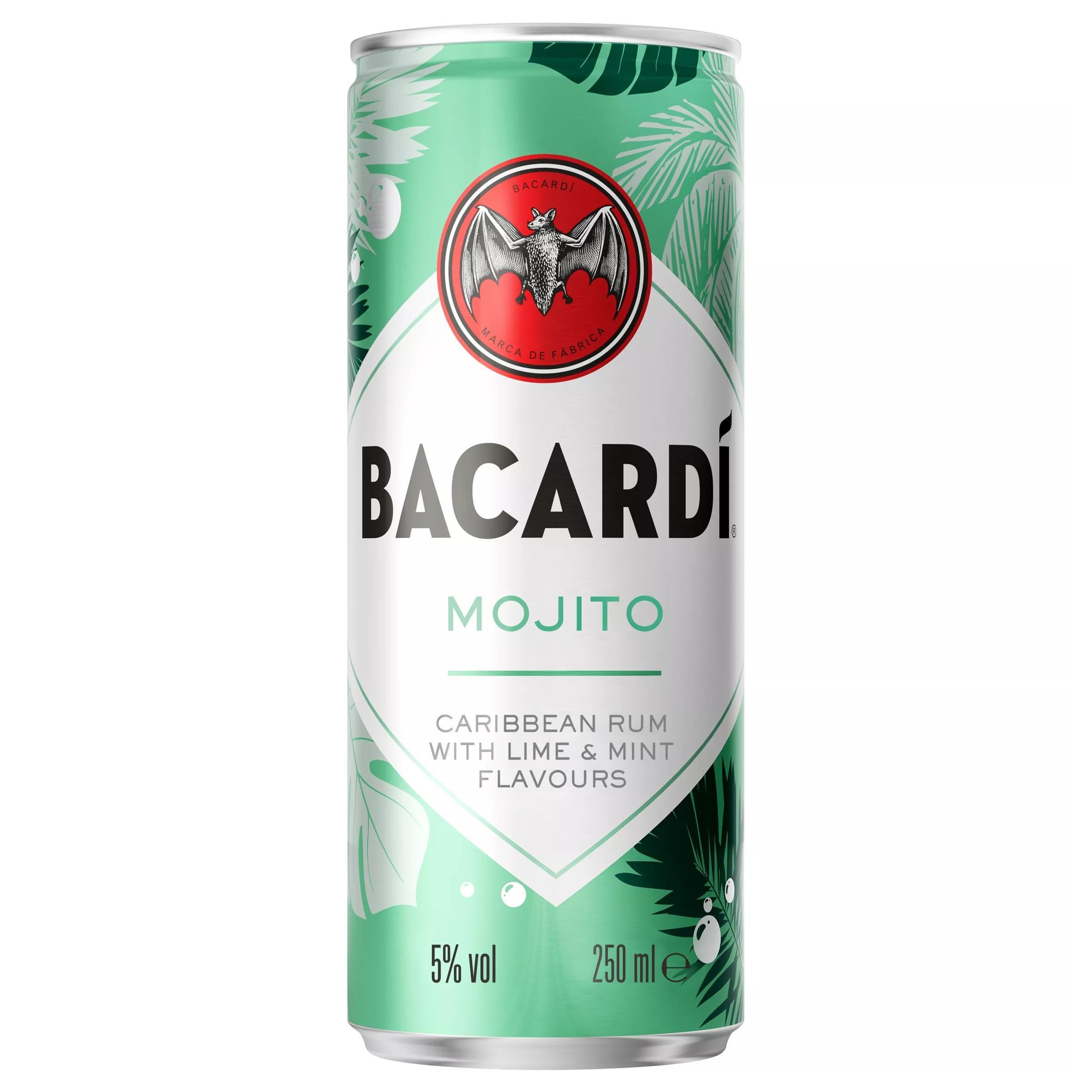 Bacardi Mojito premix cocktail 25cl - British product