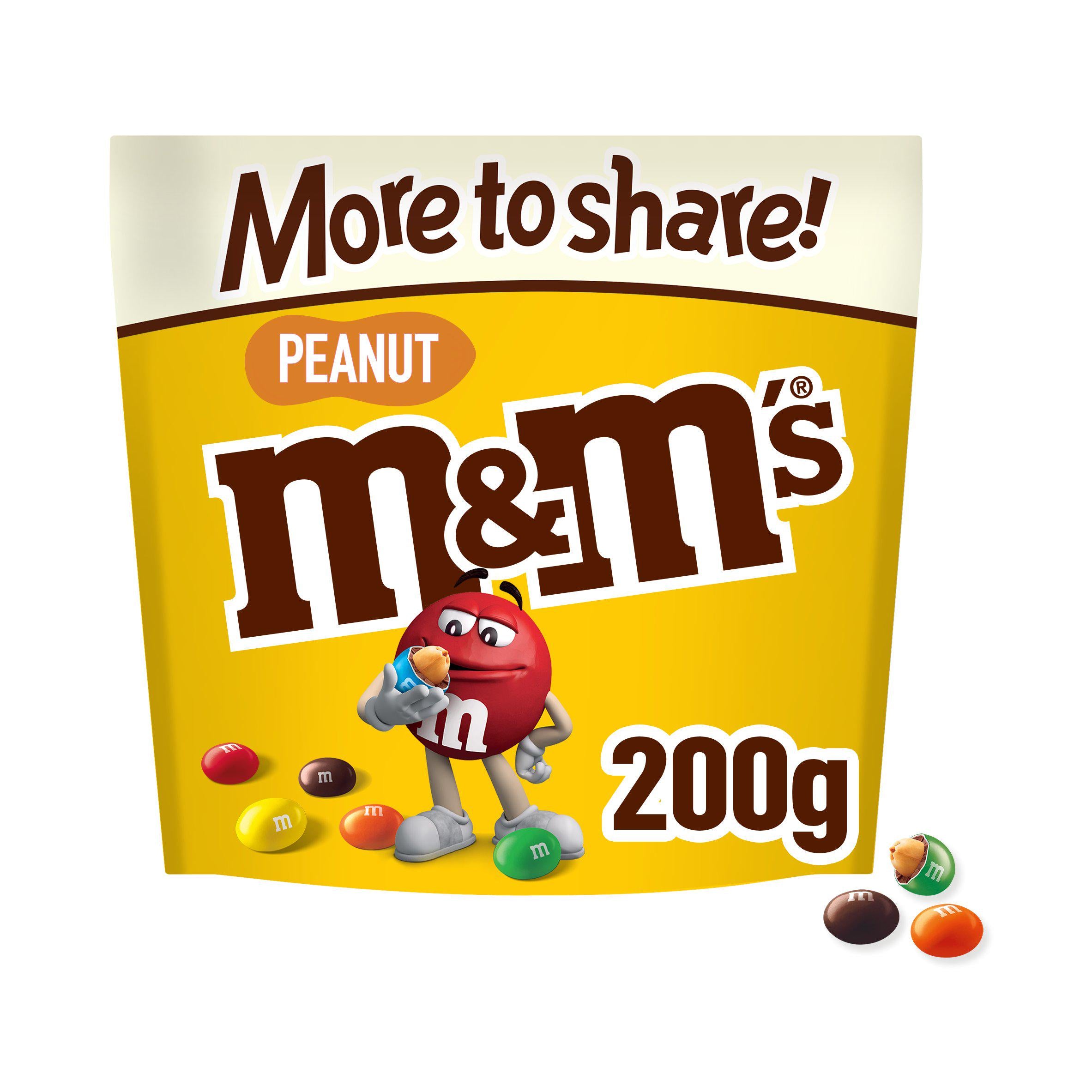 M&M's crunchy peanut milk chocolate 200g pouch (British brand)