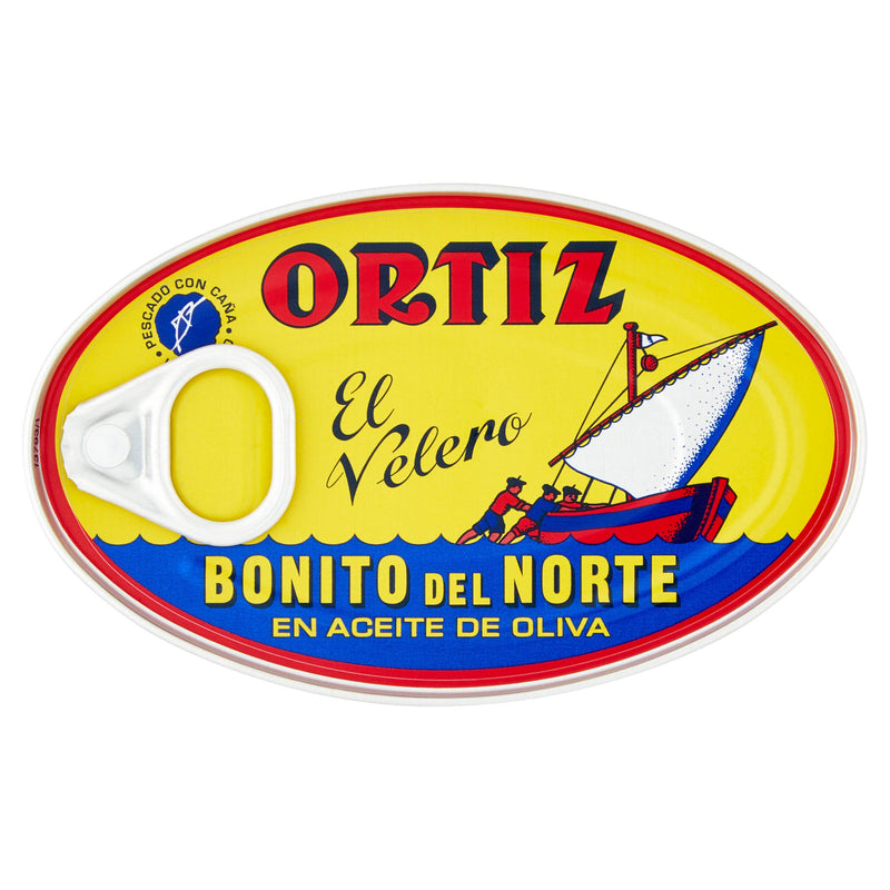 Ortiz El Velero White Tuna in Olive Oil 112g, imported from the UK