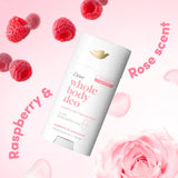 Dove Raspberry & Rose Whole Body Deodorant Stick 75ml - British product