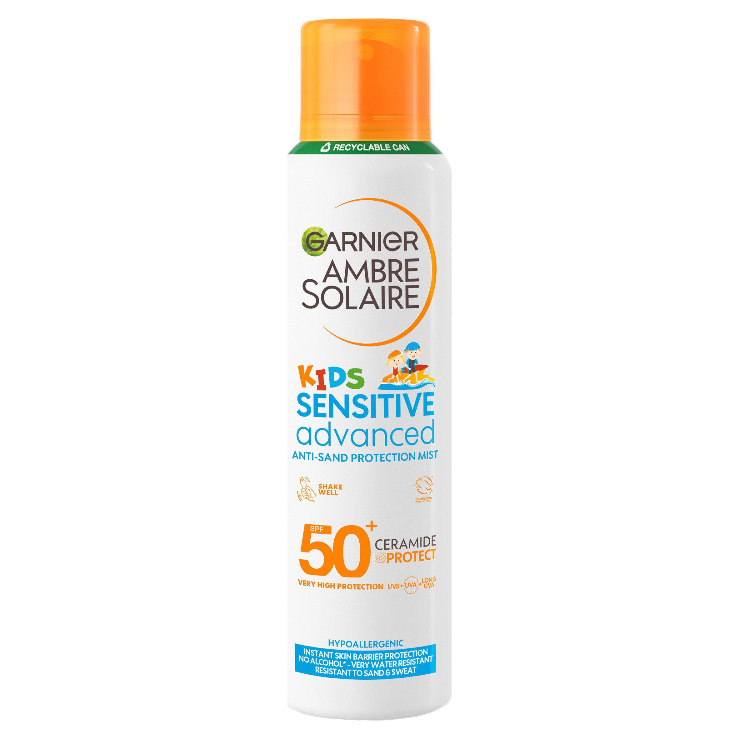 Garnier Ambre Solaire Kids Sensitive Sun Mist SPF50 150ml - British product