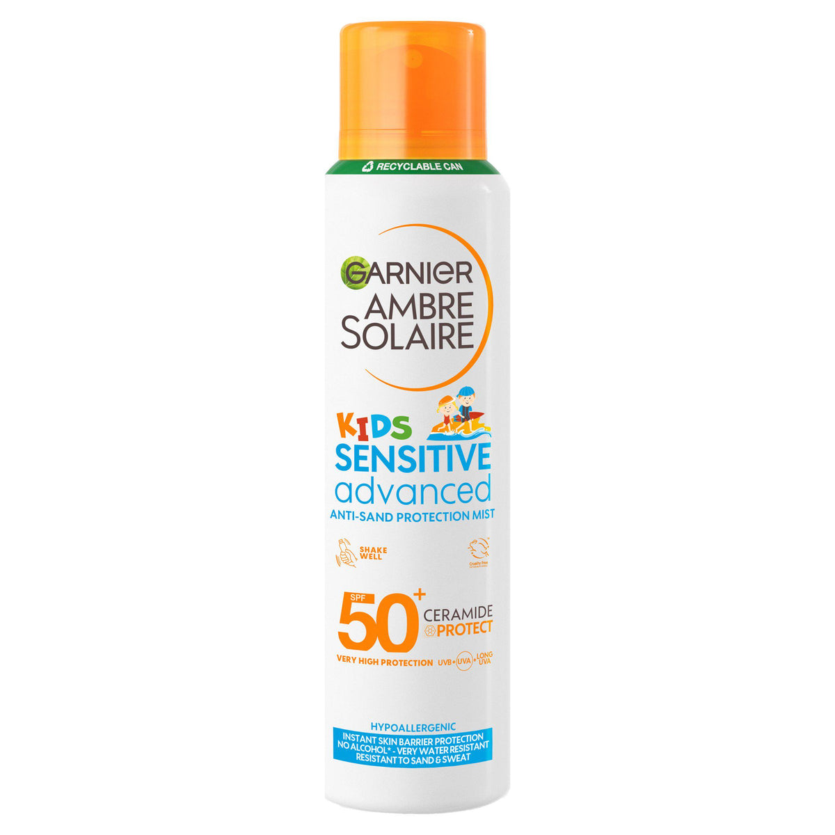 Garnier Ambre Solaire Kids Sensitive Sun Mist SPF50 150ml - British product