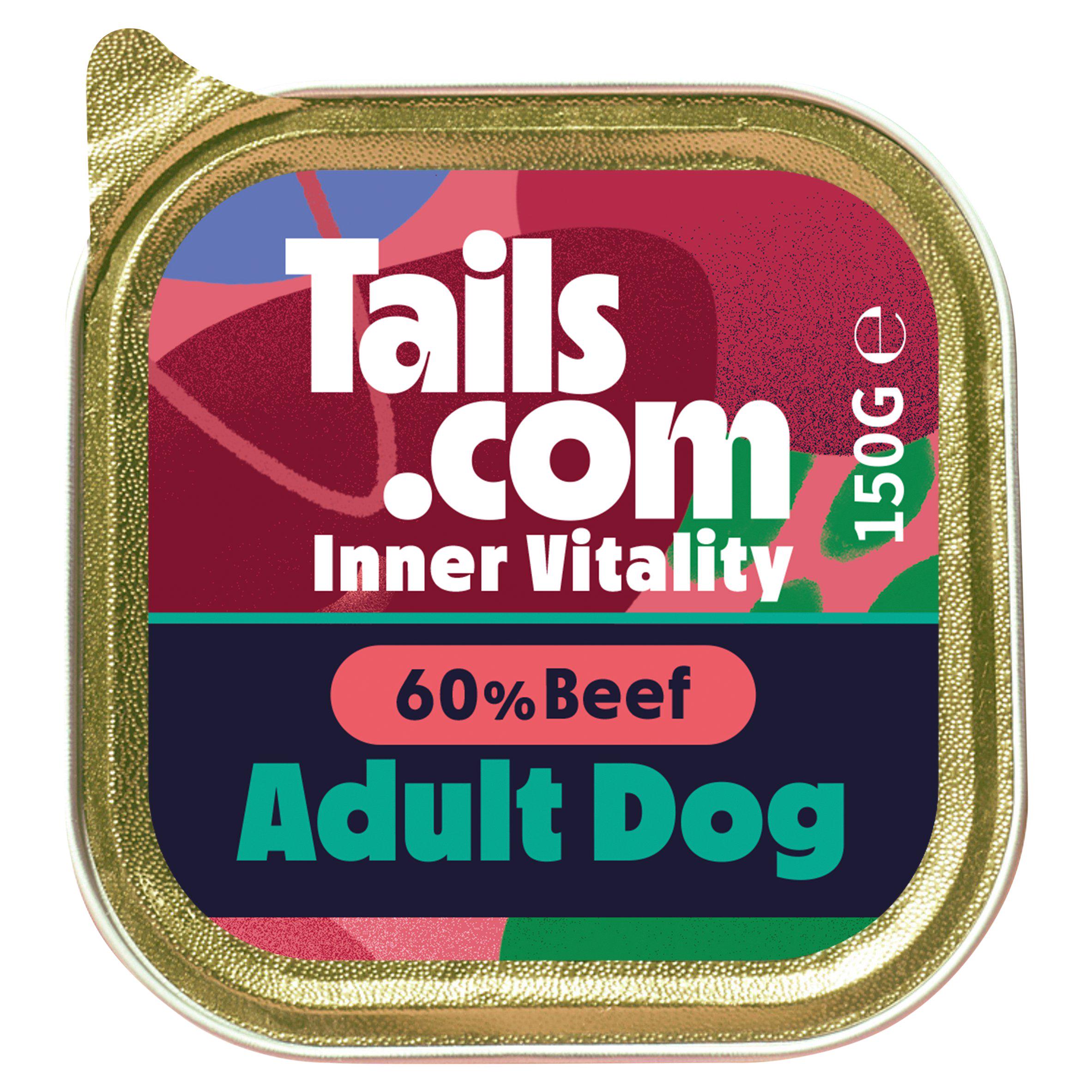 Tails.com 60% beef dog food 150g (British brand)